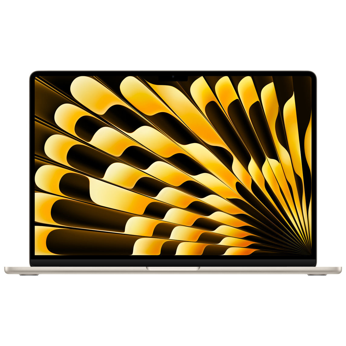 Apple MacBook Air 15-inch M4 — Starlight — official Apple model and finish reference photo; regional keyboard may vary