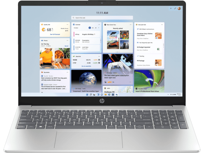 HP 15-fc0421AU Natural Silver — official HP exact-model image.