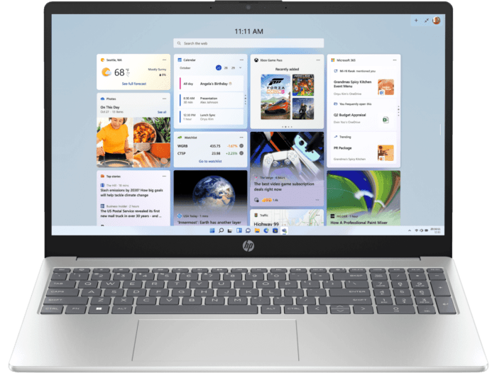 HP 15-fc0447AU — Natural silver; official HP image for this model option only