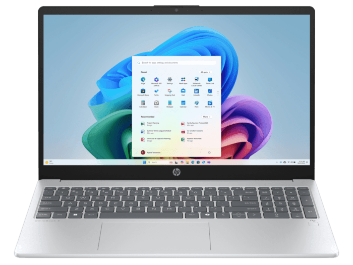 HP 15-fn0059AU — Glacier silver; official HP image for this model option only