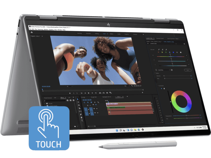 HP Envy x360 14-fa0141AU — official HP image, Meteor Silver.