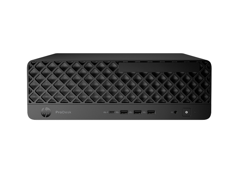 HP ProDesk 4 SFF G1i — official HP Jack Black chassis image; regional configuration and accessories may vary.