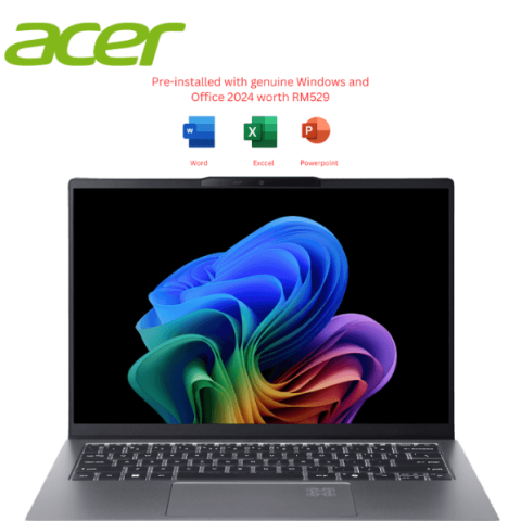 Acer Swift Go 14 AI SFG14-64-R3UG 14″ WQXGA+ Laptop (AI 5 340, 16GB, 512GB SSD, ATI, W11, HS+M365) | source reference, publication pending