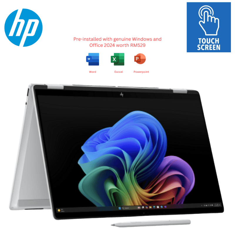 HP OmniBook X FlipNGAI [14-fk0045AU/14-fk0046AU] 14″ 2K Touch Laptop (AI 5 340, 16GB, 512GB SSD, ATI, W11, HS+M365) | source reference, publication pending