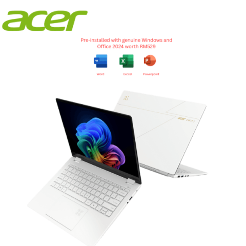 Acer Swift Edge 14 AI SFE14-51T-960E 14″WQXGA+ 2.8k OLED Touch-Screen Pearl White+Luxury Gold (CU9-288V, 32GB D5, 1TB PCIe SSD, Intel Arc, H&S+M365, W11) | source reference, publication pending