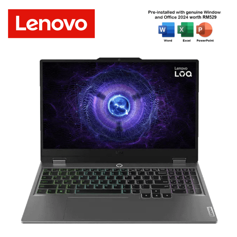 Lenovo LOQ 15IRX9 83DV019GMJ 15.6” FHD IPS 144Hz Gaming Laptop Luna Grey (i7 13650HX, 16GB, 512GB SSD, RTX4050 6GB, W11, HS) | source reference, publication pending