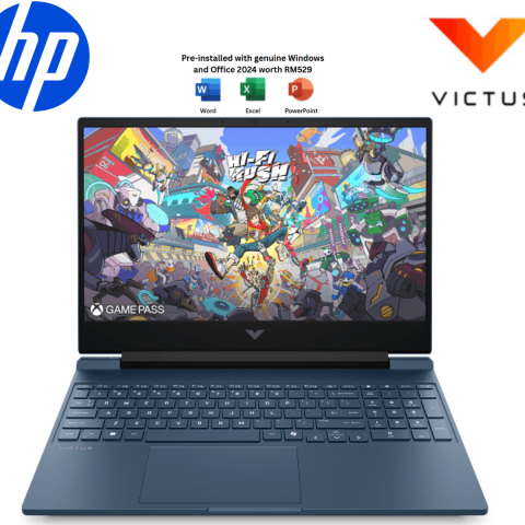 HP Victus Gaming Laptop [15-fa2320TX/15-fa2321TX] 15.6″ FHD 144Hz 15.6″ FHD (i7-13620H, 16GB D4, 512GB SSD, NV RTX5060 6GB, H&S, W11) | source reference, publication pending