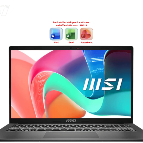 MSI Modern 15 F1MG-838 15.6″ FHD Laptop Platinum Gray (Core 5 120U, 16GB, 512GB SSD, Intel, W11, H&S) | source reference, publication pending