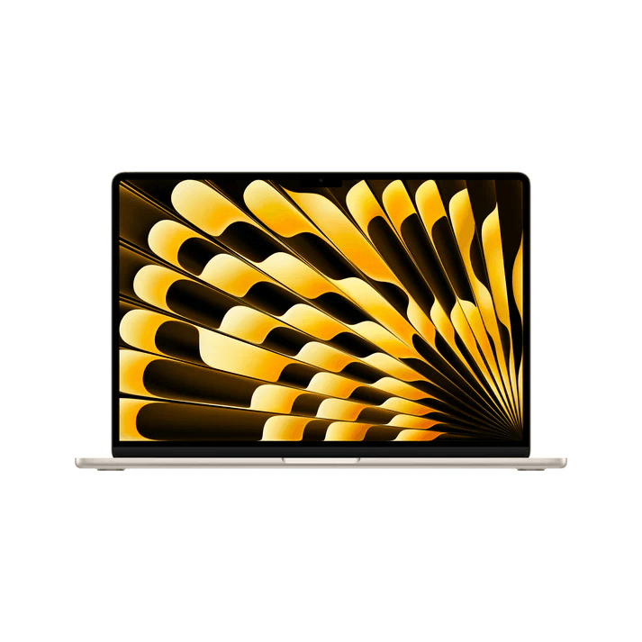 Apple 15-inch MacBook Air M4 Starlight (Apple M4 chip with 10-core CPU and 10-core GPU, 24GB, 512GB SSD) | supplier reference image; publishing permission pending