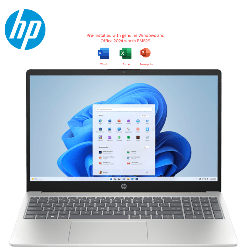 HP [15-fd1472TU/15-fd1473TU/15-fd1475TU] 15.6″ FHD Laptop (CU5-125H, 24GB, 512GB SSD, Intel, W11, HS+M365) | supplier reference image; publishing permission pending