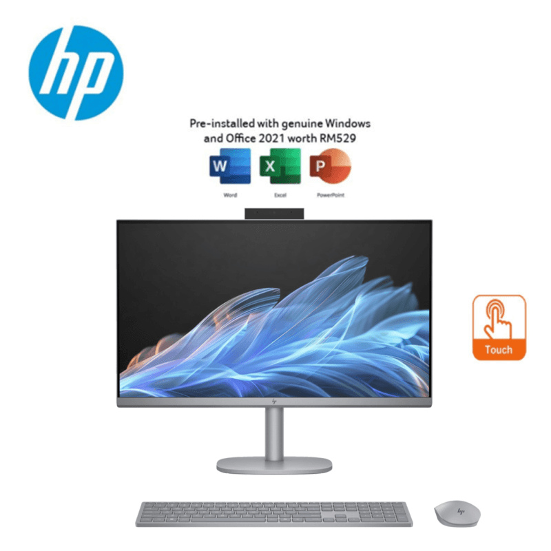 HP OmniStudio X 27-cs0006D 27″ FHD Touch All-in-One Desktop PC Meteor Silver ( CU5-125H, 16GB, 1TB SSD, Intel, W11, H&S+M365 ) | rights approval pending