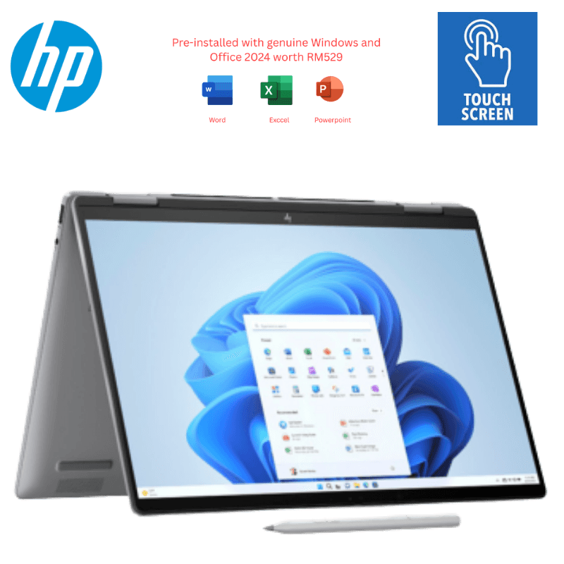 HP Envy X360 14-Fa0022AU/14-Fa0023AU 14” WUXGA Touch 2-In-1 Laptop ( Ryzen 7 8840HS, 16GB, 512GB SSD, ATI, W11, HS+M365 ) | rights approval pending