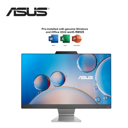 Asus Vivo AIO A3402WV-AKBPC118WS 23.8″ FHD All-In-One Desktop PC Black ( i5-1335U, 8GB, 512GB SSD, Intel, W11, HS+M365 ) (supplier reference; image rights pending)