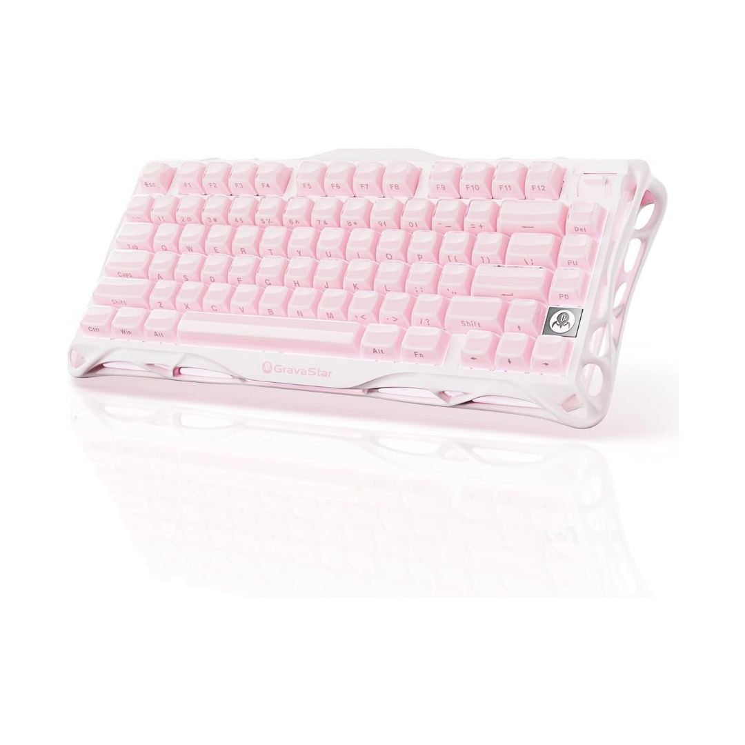 GravaStar Mercury K1 Special Edition Gaming Keyboard - Sakura Pink
