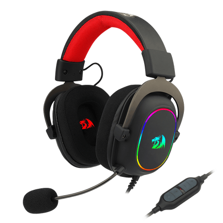 Redragon H510 Zeus-X RGB Wired Gaming Headset - 7.1 Surround Sound - Memory Foam Ear Pads - 53MM Drivers - Detachable Microphone - Multi Platforms Headphone - Compatible with PC/PS4/NS HEADSET Gamers Point 26.000 