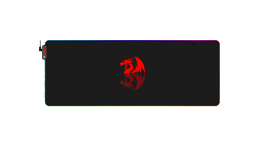 REDRAGON RGB LED LARGE GAMING MOUSE PAD SOFT MATT WITH NONSLIP BASE, STITCHED EDGES (800 X 300 X 3MM) MOUSEPAD Gamers Point 12.000 