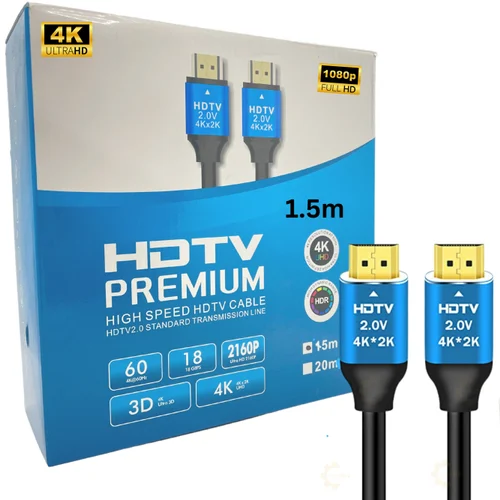 HDTV Premium High Speed HDTV Cable 2.1 - 1.5m | GP Cable Gamers Point 5.000 