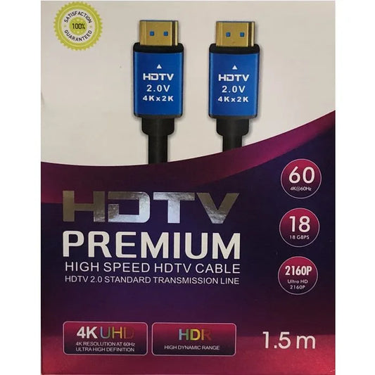 HDMI 4K HDMI to HDMI Cable Male to Male 1.5 Meters 4K Quality - PROFILM - Photography Video Broadcast & Cinema Equipment Supplier HDMI Cable Gamers Point 5.000 