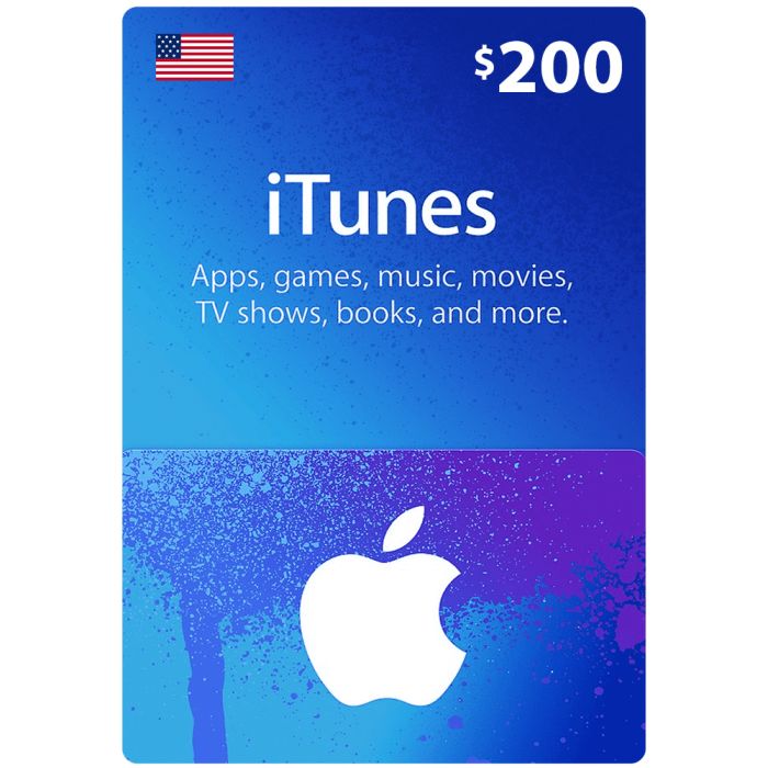 iTunes Gift Card $200 (US) - Instant Delivery BAHRIAN GIFT CARD Gamers Point 105.000 