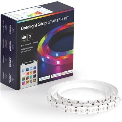 LifeSmart COLOLIGHT Strip Starter Kit | LS167S6 | WiFi Smart Color 60 LEDs/m 2m LIGHT Gamers Point 16.000 