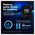 Intel Core Ultra 7 265KF 20-Core LGA1851 Desktop Processor