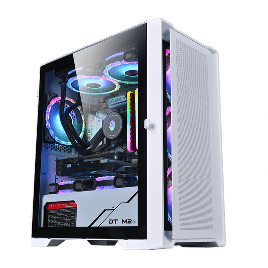 WJCOOLMAN STAR LIGHT Gaming Case + 3 Fans - WHITE Cases Gamers Point 35.000 