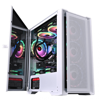 WJCOOLMAN STAR LIGHT Gaming Case + 3 Fans - WHITE Cases Gamers Point 35.000 