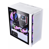 WJCOOLMAN STAR LIGHT Gaming Case + 3 Fans - WHITE Cases Gamers Point 35.000 