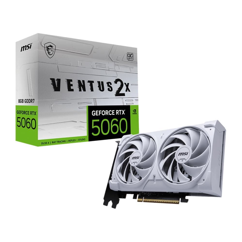 MSI GeForce RTX 5060 VENTUS 2X OC White 8GB GDDR7