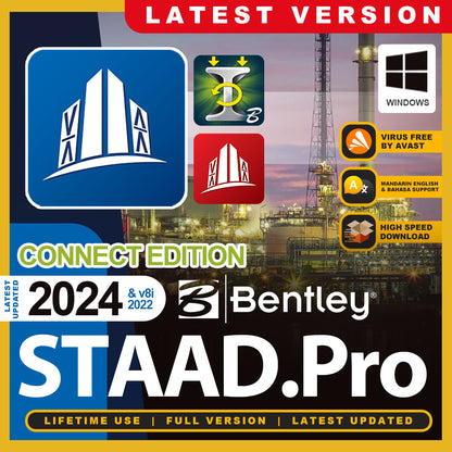 Bentley STAAD.Pro CONNECT Edition – Structural Analysis & Design Software Offline