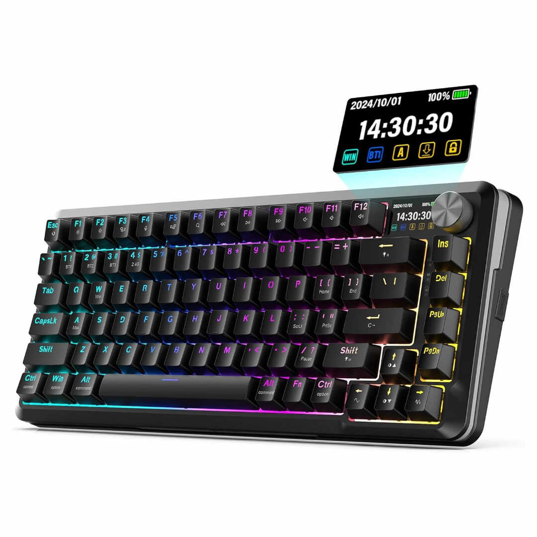 Redragon FLEKACT PRO K708 Wireless 81-Key Gaming Keyboard - Black