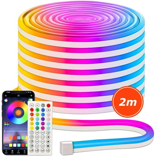 RGB Neon Light Strip with 24 Modes – 2 Meter – Gamers Point Bahrain