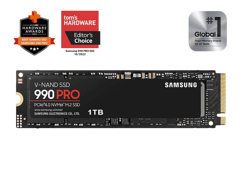 Samsung 990 PRO 1TB PCIe 4.0 NVMe SSD – official Samsung image