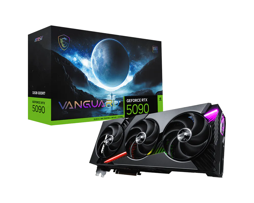 MSI RTX 5090 Vanguard SOC official manufacturer image