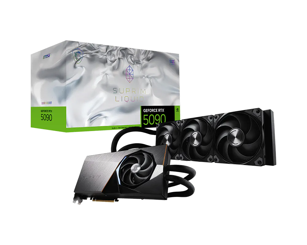 MSI RTX 5090 Suprim Liquid SOC official manufacturer image