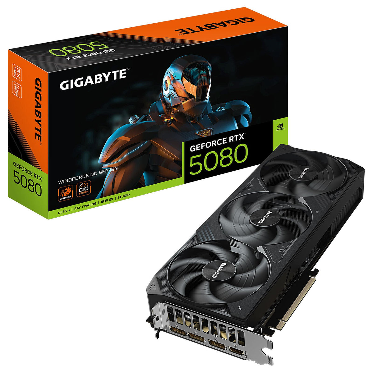 GIGABYTE GeForce RTX 5080 WINDFORCE OC SFF 16GB GDDR7 - Gamers Point Bahrain