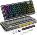 Attack Shark K75 81-Key RGB Transparent Wireless Gaming Keyboard Black - Gamers Point Bahrain
