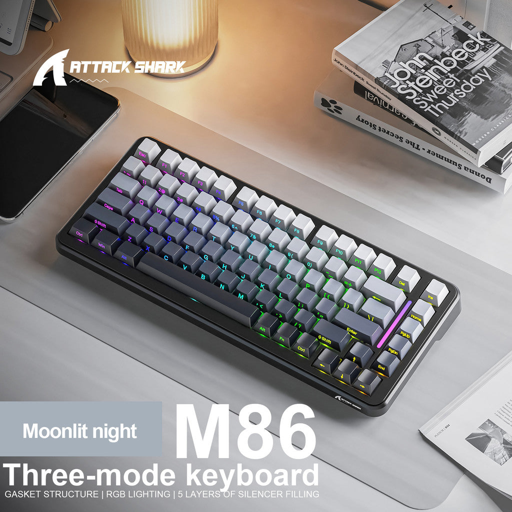 Attack Shark M86 Wireless Mechanical Keyboard Moonlit Night