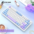 Attack Shark X85 RGB Tri-Mode Gaming Keyboard Lavender Blue