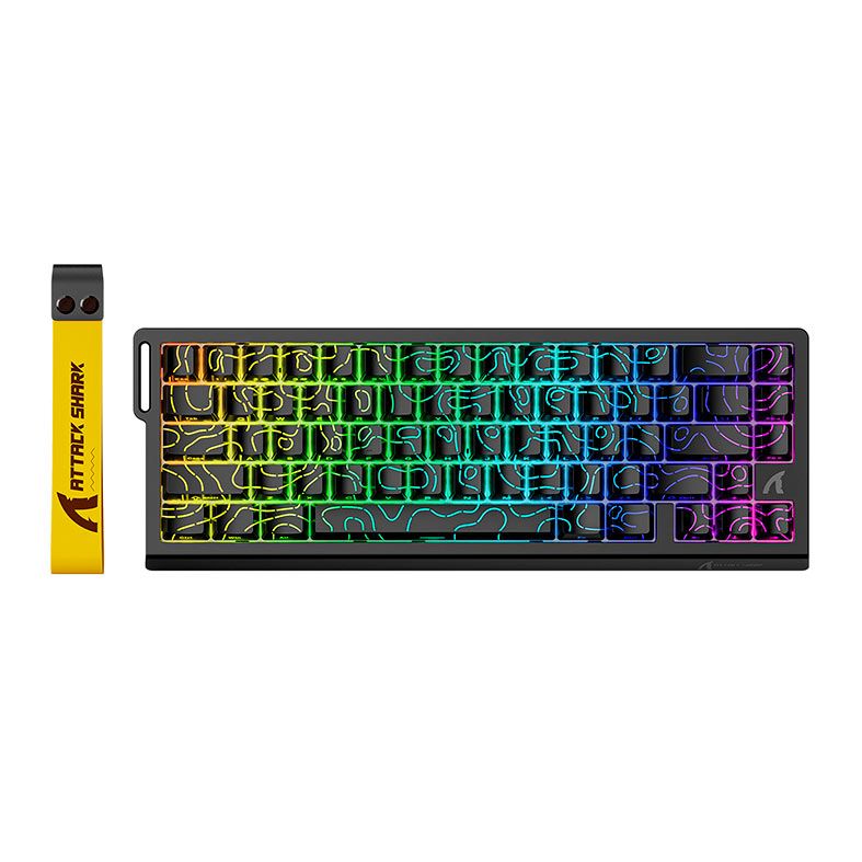 Attack Shark X68HE Magnetic Wired Gaming Keyboard Black Contour