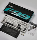 AULA F99 Wireless Tri-Mode Mechanical Keyboard Grey White Dark Grey