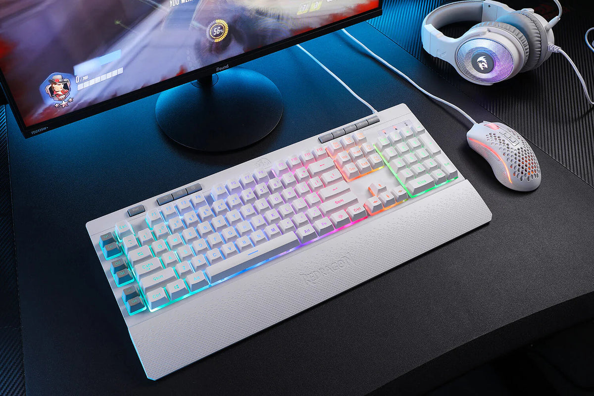 Redragon SHIVA K512 RGB Membrane Gaming Keyboard White