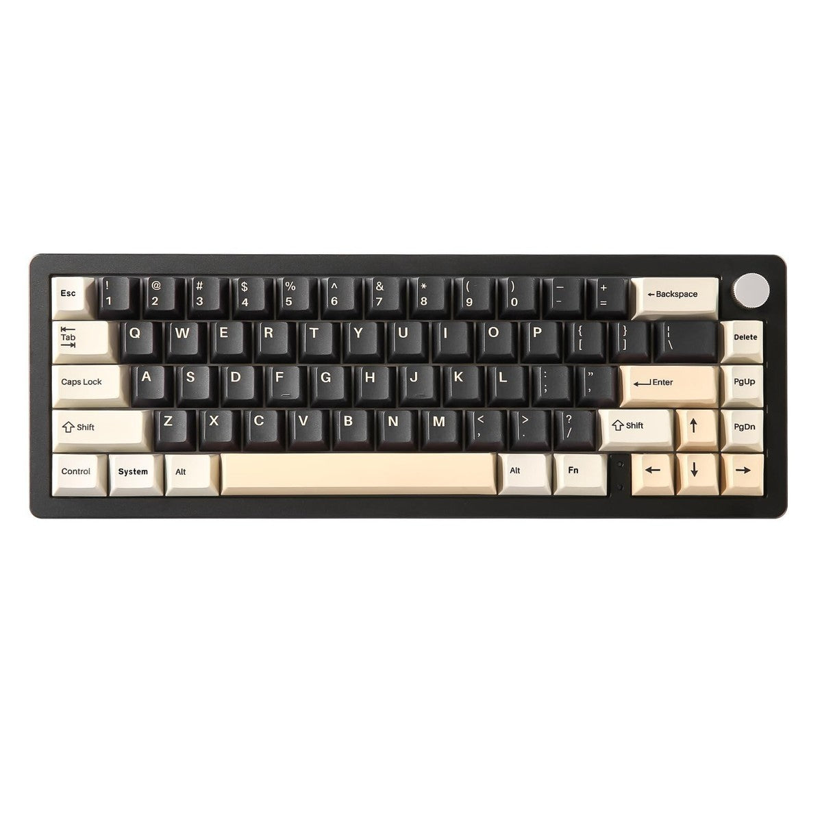 YUNZII AL66 Aluminum Wireless Mechanical Keyboard Milk Switch Black