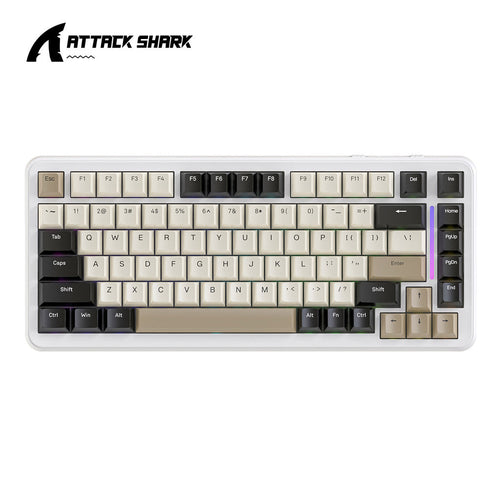 Attack Shark M86 Wireless Mechanical Keyboard Cheese White