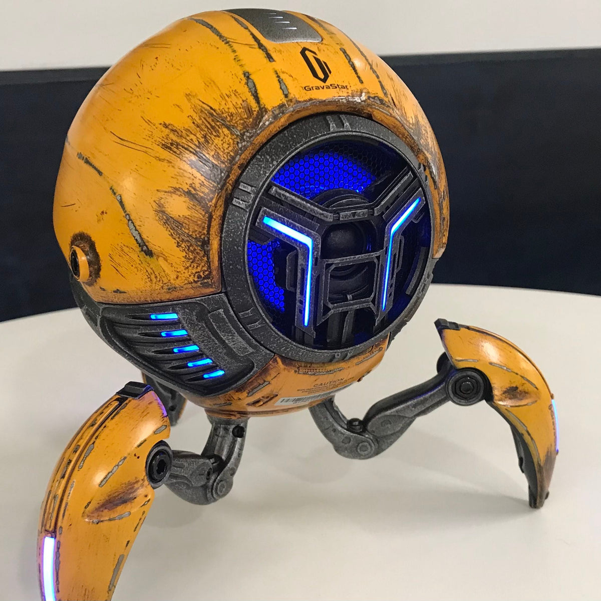 GravaStar Mars Pro Bluetooth Speaker War Damaged Yellow