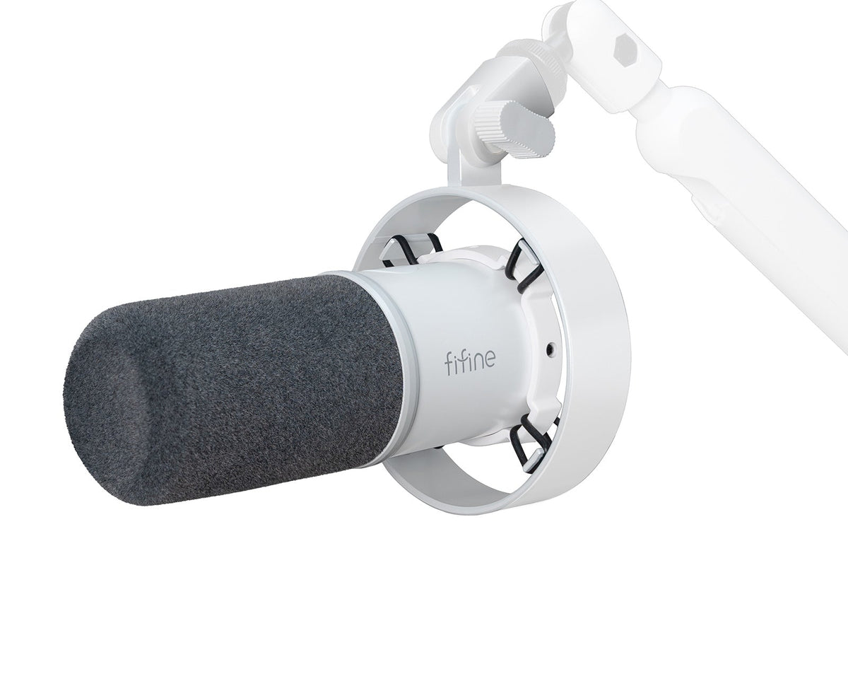FIFINE K688 USB XLR Dynamic Microphone White