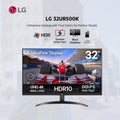 LG 32UR500K-B 31.5-inch UltraFine 4K UHD Monitor