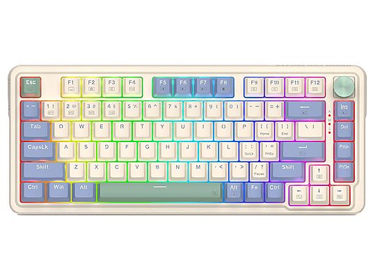 Redragon UCAL K673CPG-RGB-PRO Wireless Gaming Keyboard White Blue