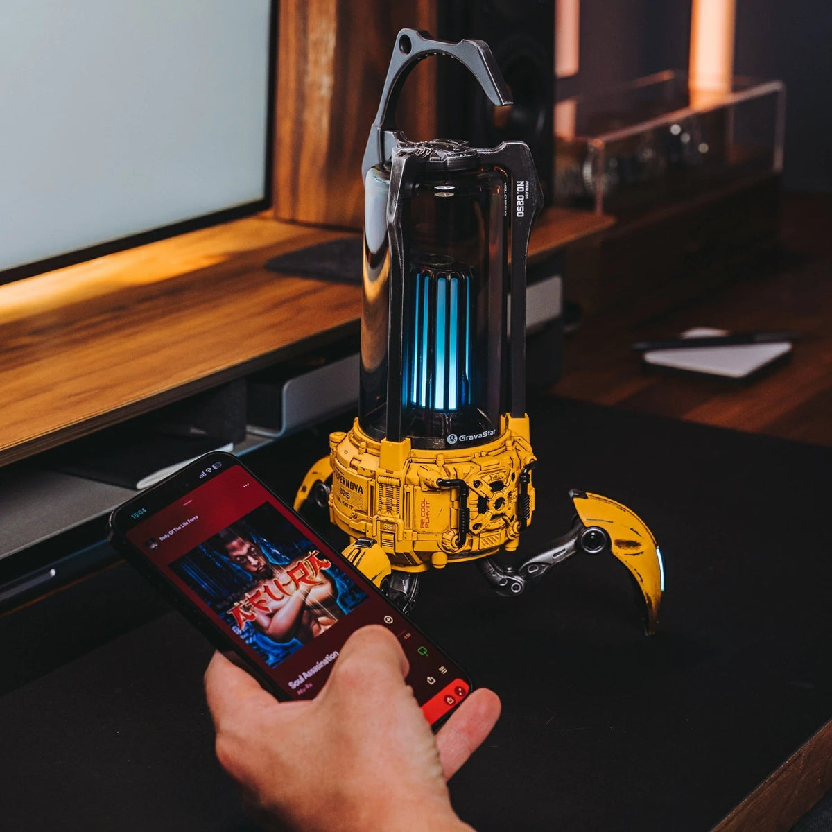 GravaStar Supernova Bluetooth Speaker War Damaged Yellow