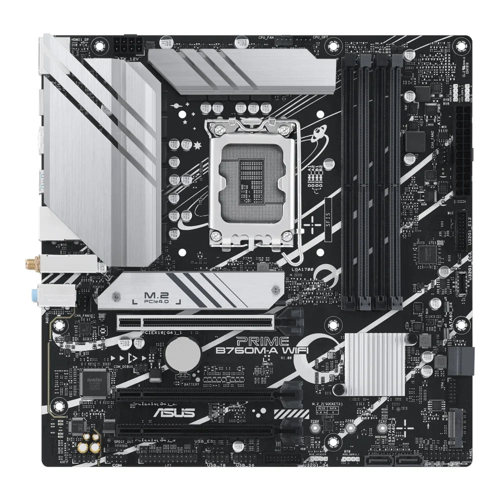ASUS PRIME B760M-A WIFI Intel B760 LGA1700 DDR5 Micro-ATX Motherboard